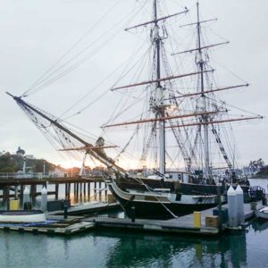 two masted ship in catalina